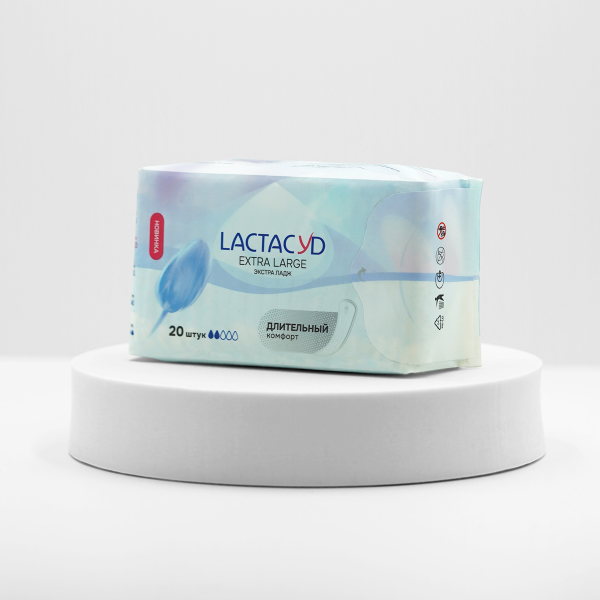Прокладки женские ежедневные LACTACYD Extra Large, 20 шт