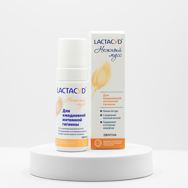 LACTACYD Нежный мусс для интимной гигиены, 125 мл