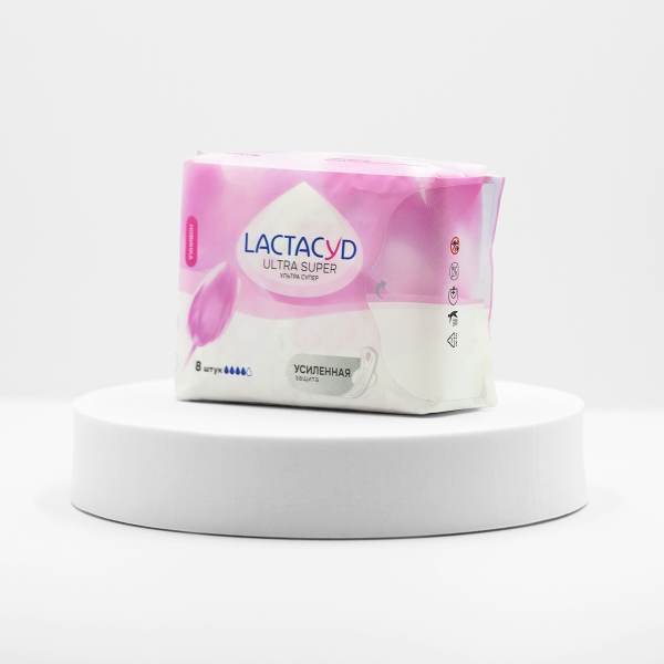Прокладки женские для критических дней LACTACYD Ultra Super, 8 шт