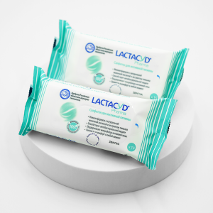 LACTACYD Pharma салфетки для интимной гигиены, 2 упаковки по 15 шт